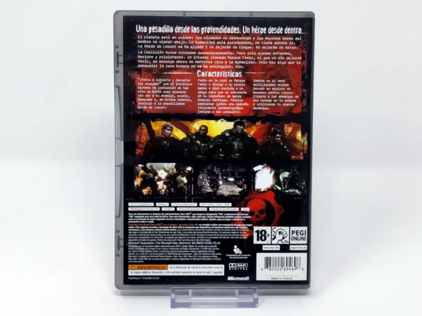 Parte trasera de Gears of War (ESP) (Classics) (Rebajado) para XBOX 360, edición PAL España