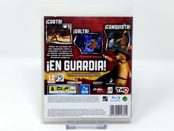 Parte trasera de El Gato con Botas (ESP) (Rebajado) para PlayStation 3, edición PAL España