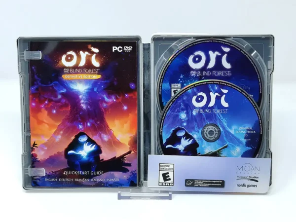Parte trasera de Ori and the Blind Forest: Definitive Edition (USA) para PC, edición NTSC USA
