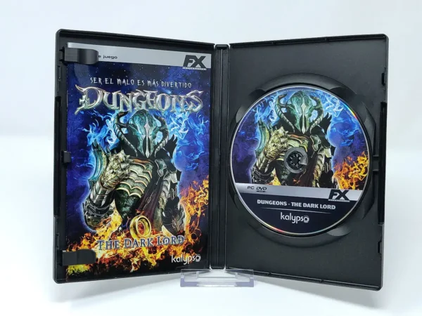 Lateral de la caja de Dungeons: The Dark Lord (ESP) para PC