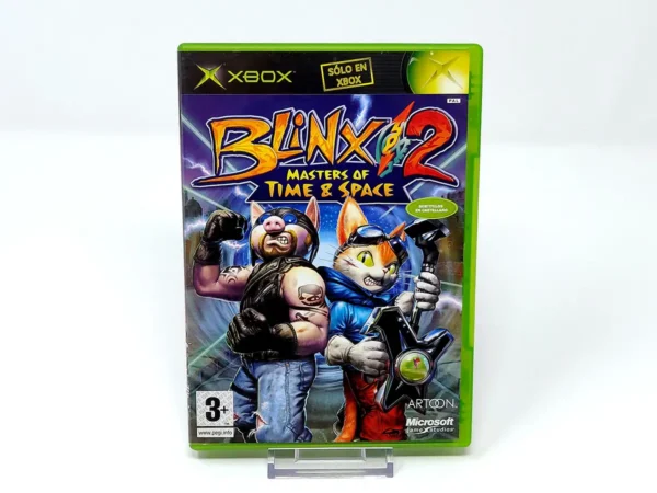 Portada de Blinx 2: Masters of Time & Space (ESP) para XBOX, edición PAL España, de segunda mano