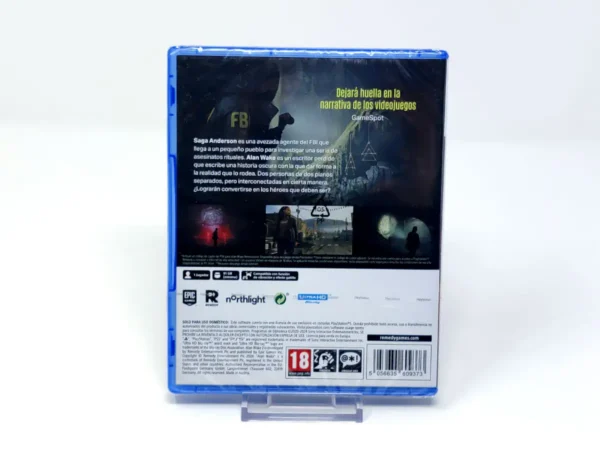 Parte trasera de Alan Wake II (Deluxe Edition) (ESP) (Precintado) para PlayStation 5, edición PAL España