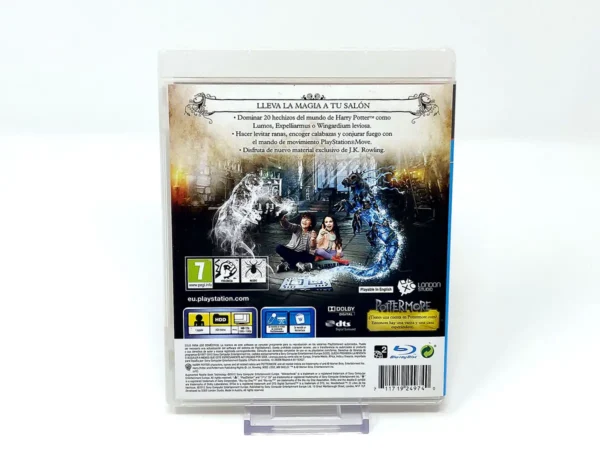 Parte trasera de Wonderbook: El Libro de los Hechizos (ESP) para PlayStation 3, edición PAL España