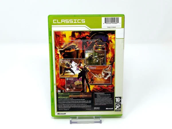 Parte trasera de Ninja Gaiden (ESP) (Classics) para XBOX, edición PAL España