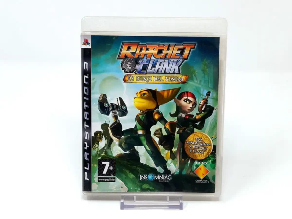 Portada de Ratchet & Clank: En Busca del Tesoro (ESP) (Rebajado) para PlayStation 3, edición PAL España, de segunda mano