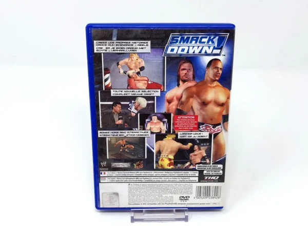 Parte trasera de WWE SmackDown! Shut Your Mouth (FRA) para PlayStation 2, edición PAL Francia