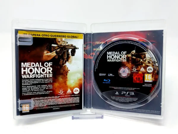 Interior del juego Medal of Honor: Warfighter (Limited Edition) (ESP) para PlayStation 3 con disco y manual