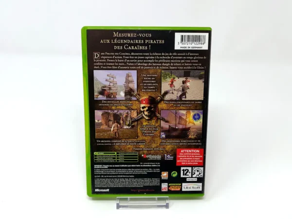 Parte trasera de Pirates des Caraïbes (FRA) para XBOX, edición PAL Francia