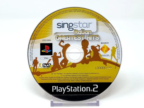 SingStar Italian Greatest Hits (ITA) (Disco) para PlayStation 2, edición PAL Italia, de segunda mano