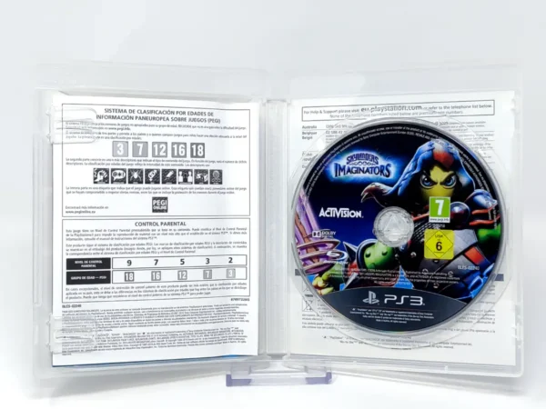 Interior del juego Skylanders: Imaginators (ESP) para PlayStation 3 con disco y manual