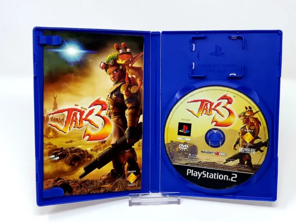 Interior del juego Jak 3 (ESP) para PlayStation 2 con disco y manual