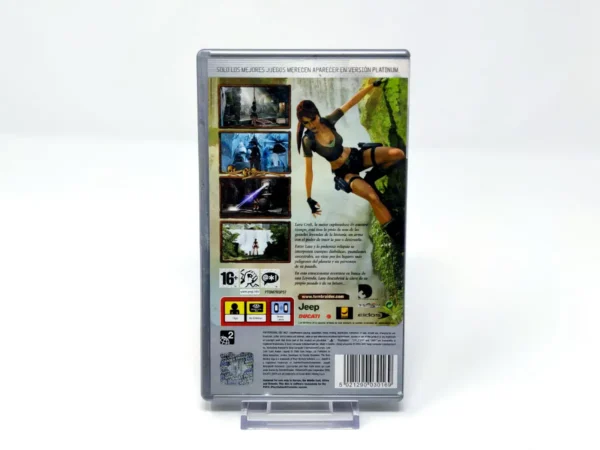 Parte trasera de Lara Croft Tomb Raider: Legend (ESP) (Platinum) (Rebajado) para PSP, edición PAL España