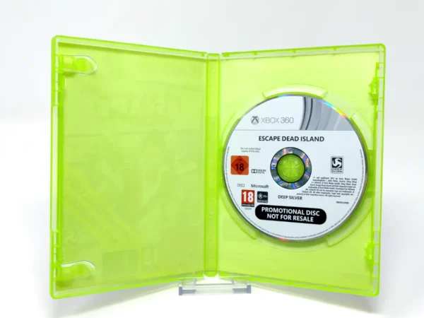 Interior del juego Escape Dead Island (UK) (Promo) para XBOX 360 con disco y manual
