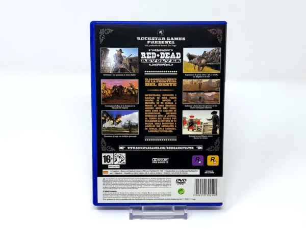 Parte trasera de Red Dead Revolver (ESP) para PlayStation 2, edición PAL España
