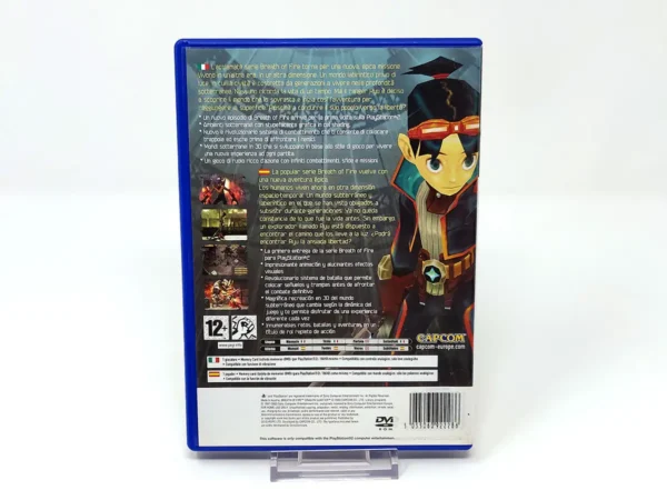 Parte trasera de Breath of Fire: Dragon Quarter (ESP) para PlayStation 2, edición PAL España