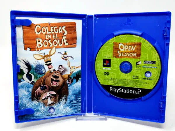 Interior del juego Colegas en el Bosque (ESP) para PlayStation 2 con disco y manual