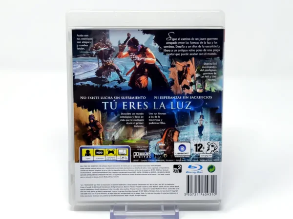 Parte trasera de Prince of Persia (ESP) para PlayStation 3, edición PAL España