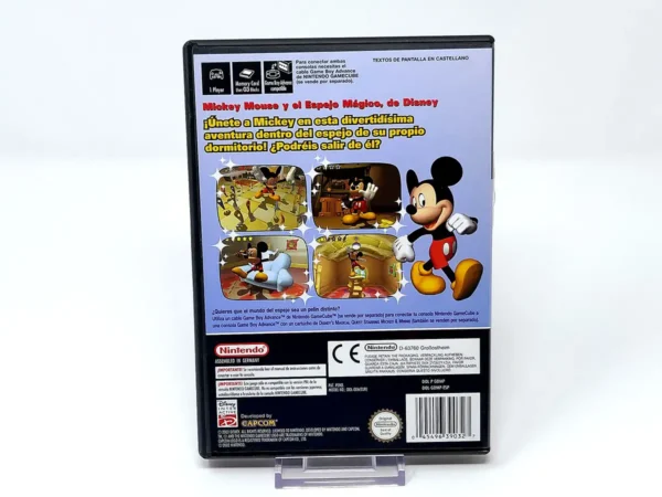 Parte trasera de Disney's Magical Mirror Starring Mickey Mouse (ESP) para Nintendo GameCube, edición PAL España