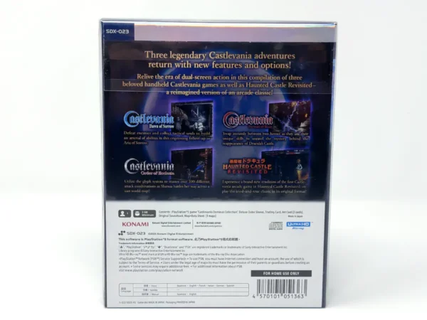Parte trasera de Castlevania: Dominus Collection (Deluxe Edition) (ASIA) (Precintado) para PlayStation 5, edición Asia