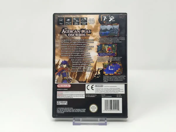 Interior del juego Fire Emblem: Path of Radiance (ESP) para Nintendo GameCube con disco y manual