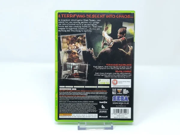 Parte trasera de Condemned 2 (UK) (rebajado) para XBOX 360, edición PAL UK