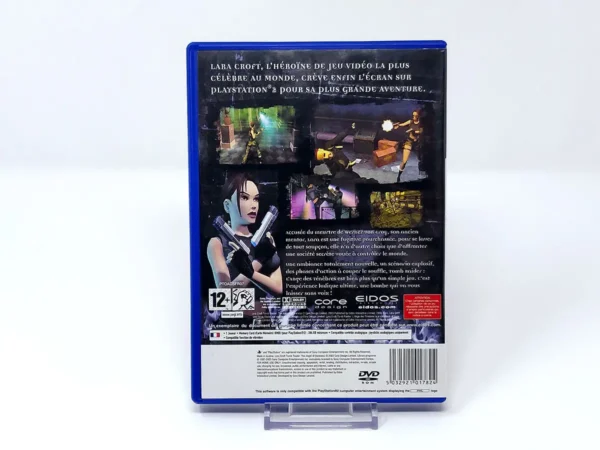 Parte trasera de Lara Croft Tomb Raider: L'Ange des Ténèbres (FRA) (Rebajado) para PlayStation 2, edición PAL Francia