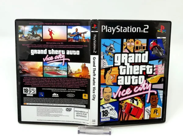 Grand Theft Auto: Vice City (ESP) (v2) (Carátula) para PlayStation 2, edición PAL España, de segunda mano