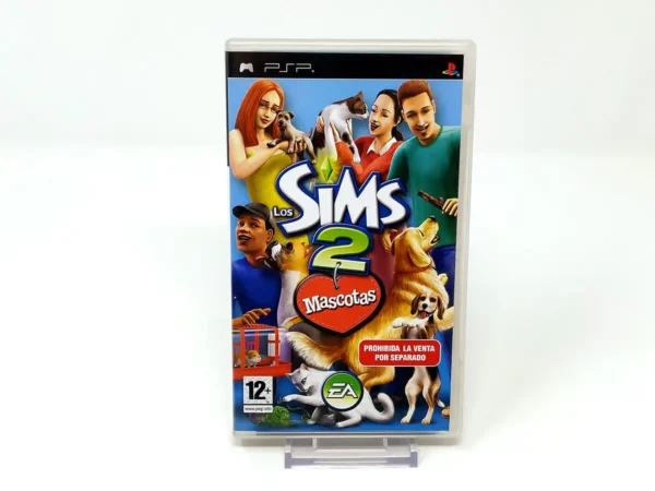 Portada de Los Sims 2: Mascotas (ESP) para PSP, edición PAL España, de segunda mano