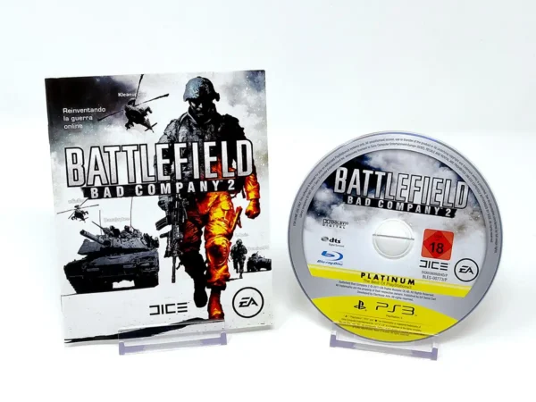 Portada de Battlefield: Bad Company 2 (ESP) (Platinum) (Rebajado) para PlayStation 3, edición PAL España, de segunda mano