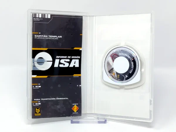 Interior del juego Killzone: Liberation (ESP) (Essentials) para PSP con disco y manual