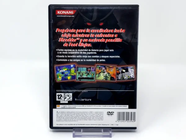 Parte trasera de Teenage Mutant Ninja Turtles (ESP) (Rebajado) para PlayStation 2, edición PAL España