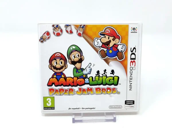 Portada de Mario & Luigi: Paper Jam Bros. (ESP) para Nintendo 3DS, edición PAL España, de segunda mano