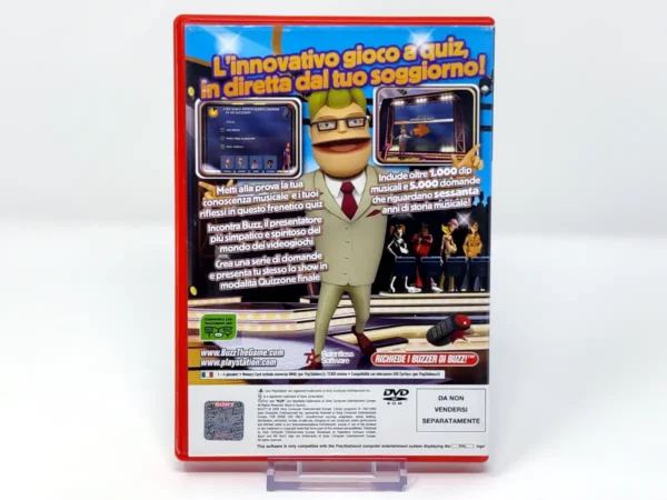 Parte trasera de Buzz! The Music Quiz (ITA) (Rebajado) para PlayStation 2, edición PAL Italia