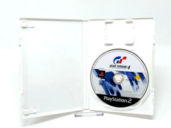 Interior del juego Gran Turismo 4 (EUR) (Rebajado) para PlayStation 2 con disco y manual