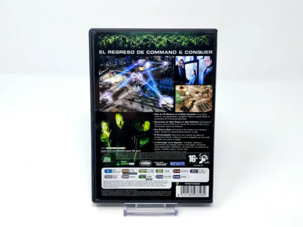 Parte trasera de Command & Conquer 3: Tiberium Wars (ESP) para PC, edición PAL España