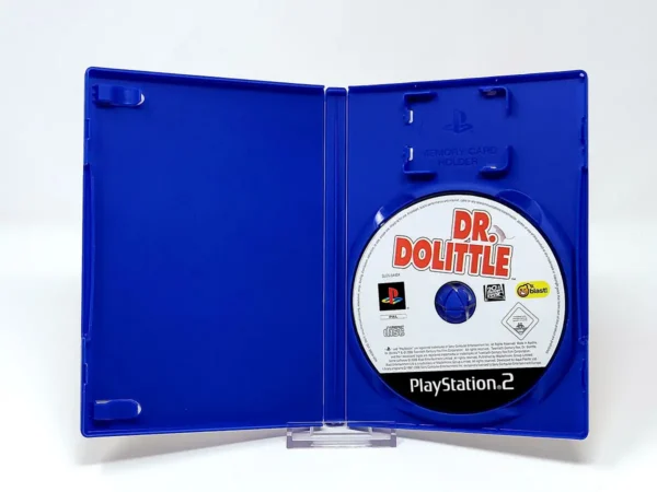 Interior del juego Dr. Dolittle (POR) (Rebajado) para PlayStation 2 con disco y manual