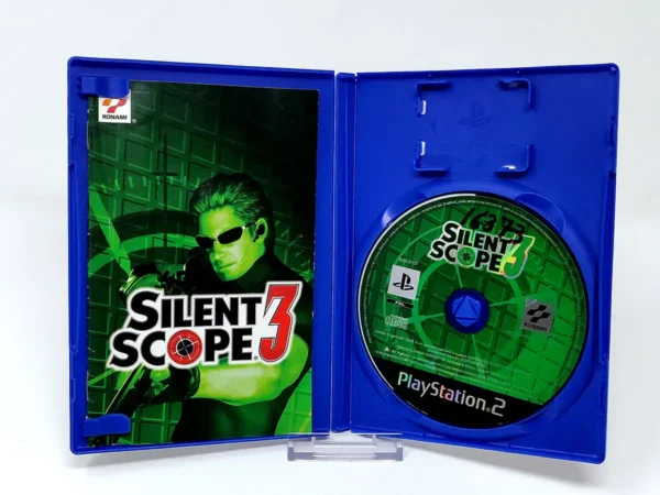 Interior del juego Silent Scope 3 (ESP) (Rebajado) para PlayStation 2 con disco y manual