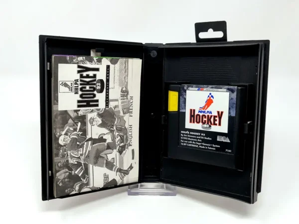 Lateral de la caja de NHLPA Hockey '93 (ESP) para Sega Mega Drive