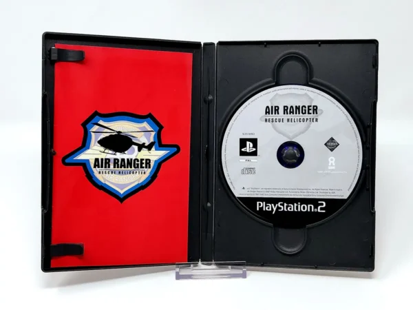 Interior del juego Air Ranger: Rescue Helicopter (FRA) para PlayStation 2 con disco y manual