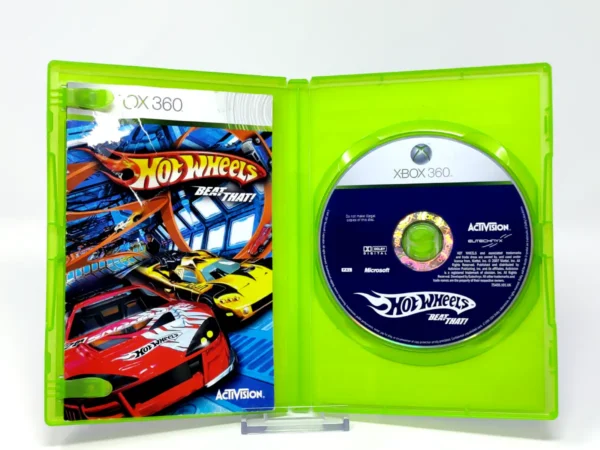 Interior del juego Hot Wheels: Beat That! (ESP) (Rebajado) para XBOX 360 con disco y manual