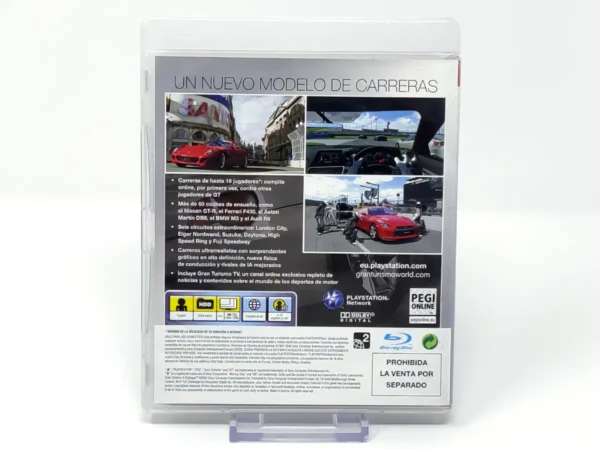 Parte trasera de Gran Turismo 5: Prologue (ESP) (v2) (Rebajado) para PlayStation 2, edición PAL España
