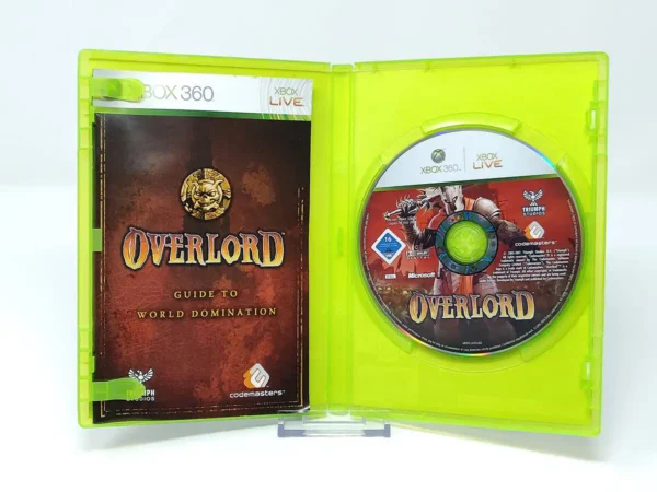 Lateral de la caja de Overlord (UK) para XBOX 360
