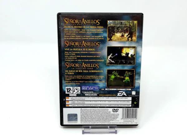 Parte trasera de El Señor de los Anillos: La Colección (ESP) (Rebajado) para PlayStation 2, edición PAL España