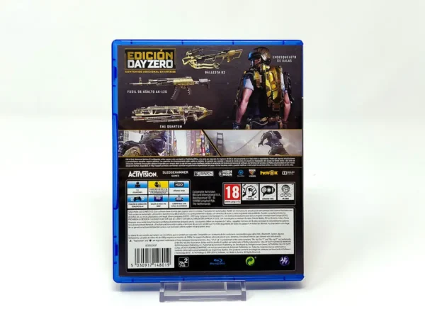 Lateral de la caja de Call of Duty: Advanced Warfare (Day Zero) (ESP) para PlayStation 4