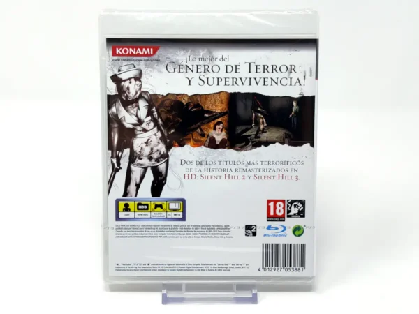 Parte trasera de Silent Hill: HD Collection (ESP) (Classics HD) (Precintado) para PlayStation 3, edición PAL España