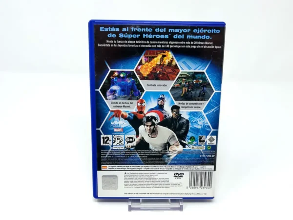 Parte trasera de Marvel: Ultimate Alliance (ESP) (Rebajado) para PlayStation 2, edición PAL España