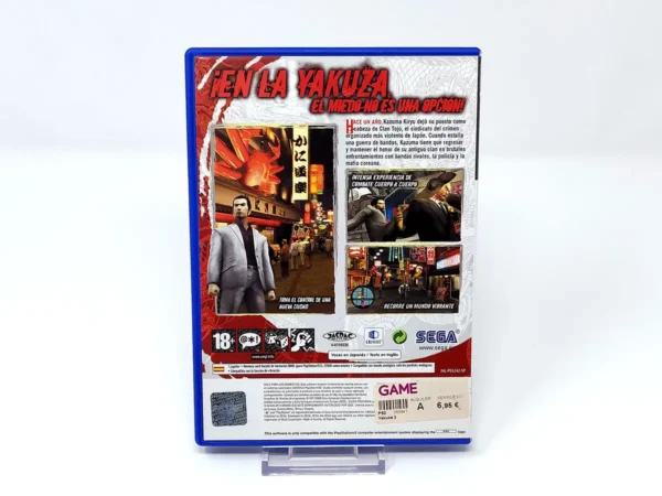 Parte trasera de Yakuza 2 (ESP) (Rebajado) para PlayStation 2, edición PAL España