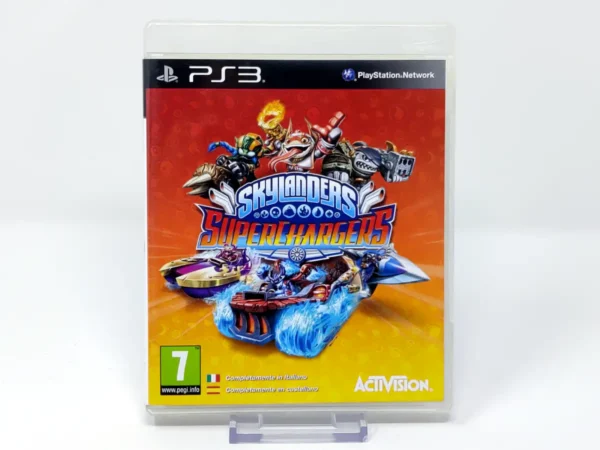 Portada de Skylanders: SuperChargers (ESP) para PlayStation 3, edición PAL España, de segunda mano