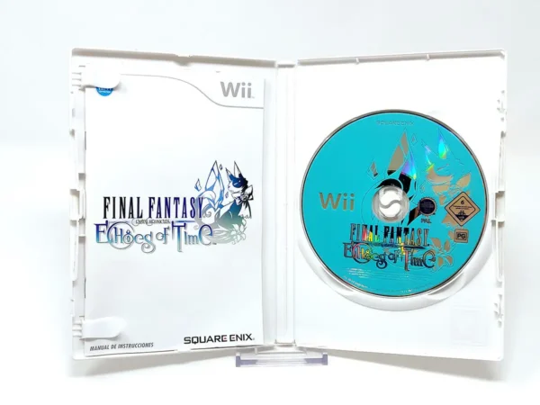 Interior del juego Final Fantasy Crystal Chronicles: Echoes of Time (ESP) para Nintendo Wii con disco y manual