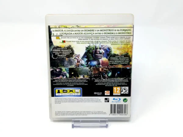 Parte trasera de Majin and the Forsaken Kingdom (ESP) (Rebajado) para PlayStation 3, edición PAL España
